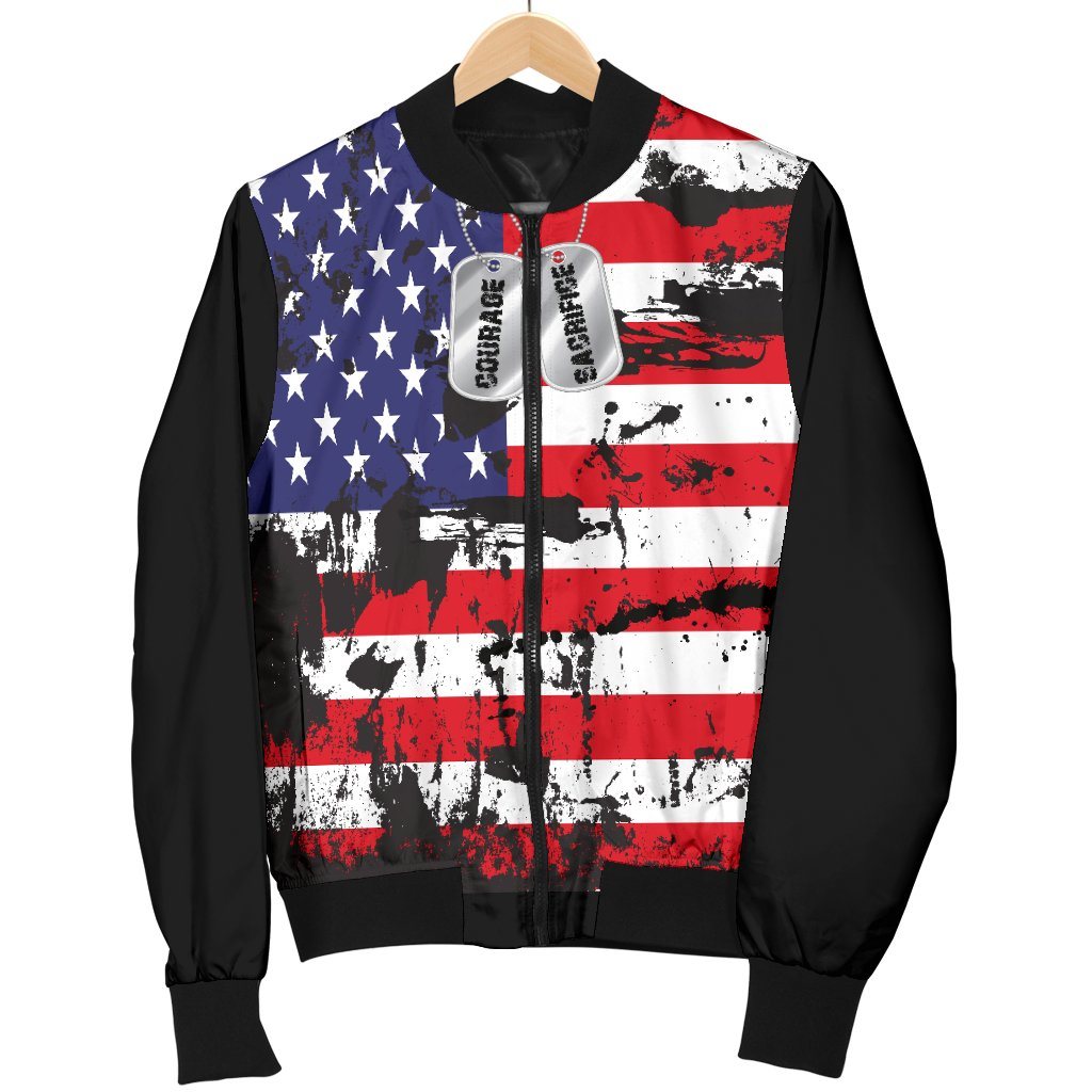 American Flag Dog Tag