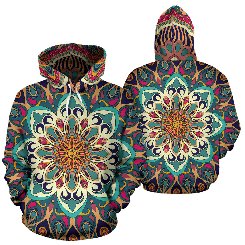 Lovely Boho Mandala All Over Hoodie