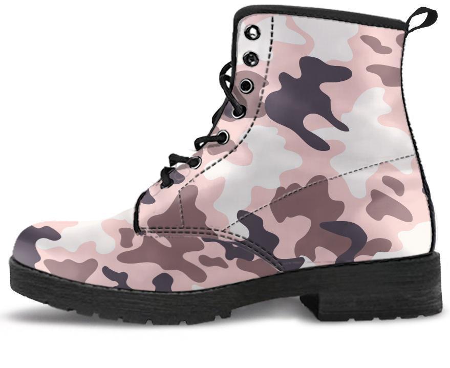 Leather Boots - Camouflage