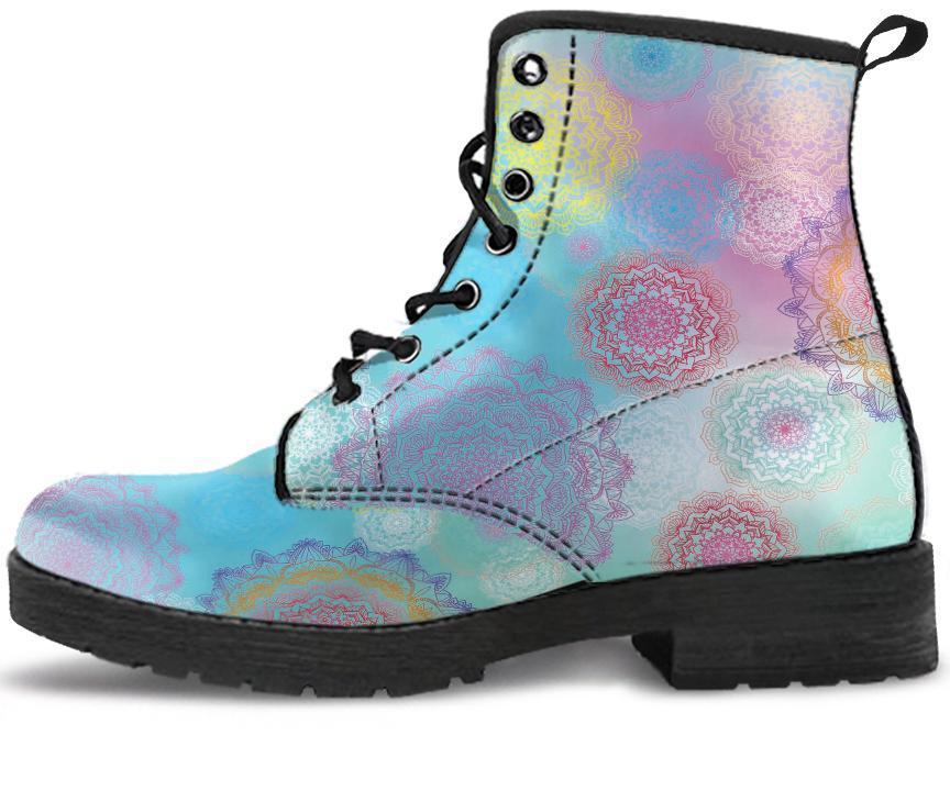 Leather Boots - Chakra Mandala