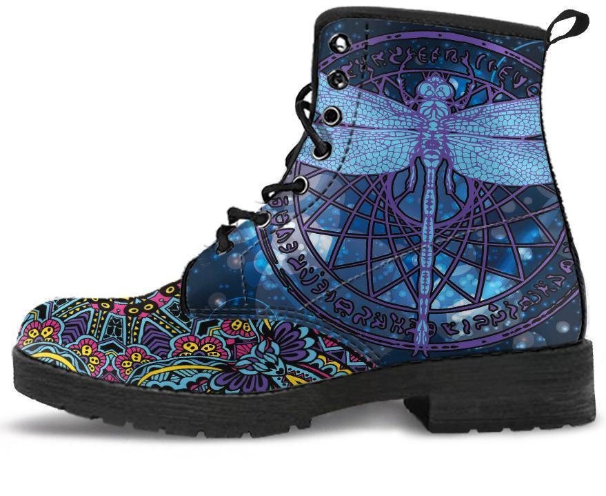 Leather Boots - Dragonfly Blue