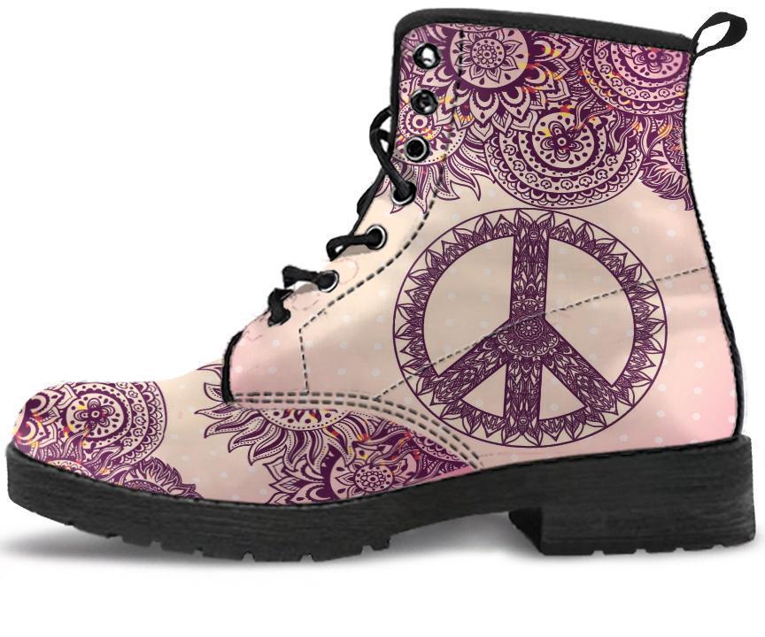 Leather Boots - Henna Art Peace