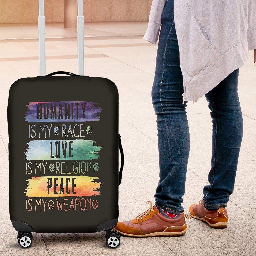 Luggage Covers - Humanity Love Peace