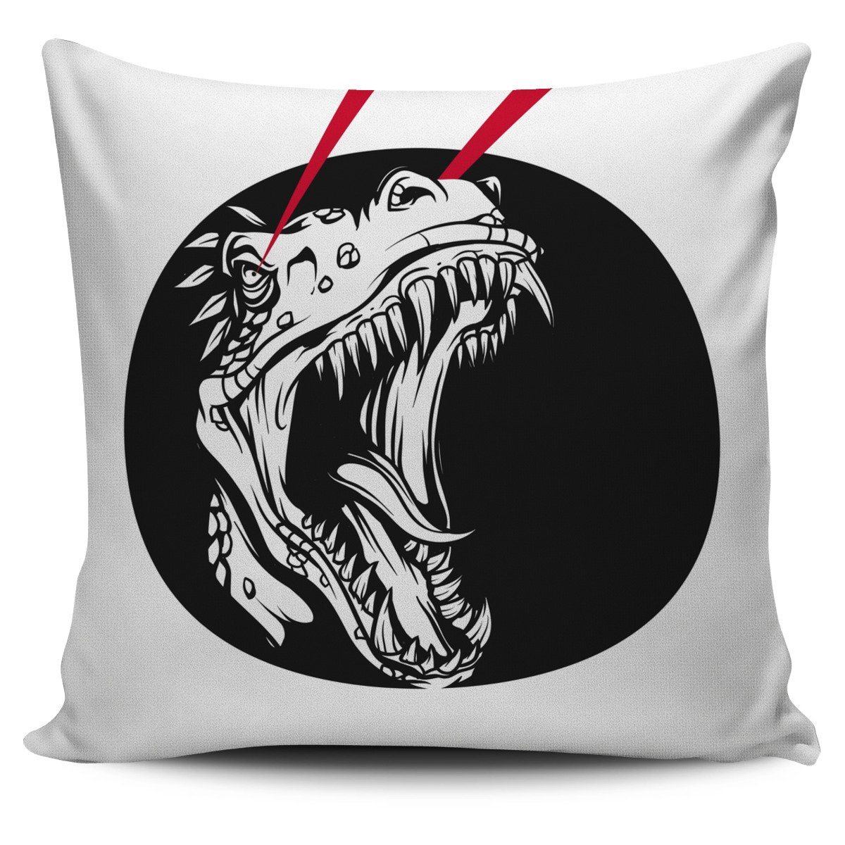 Pillow Cover - Raptors Laser Eyes