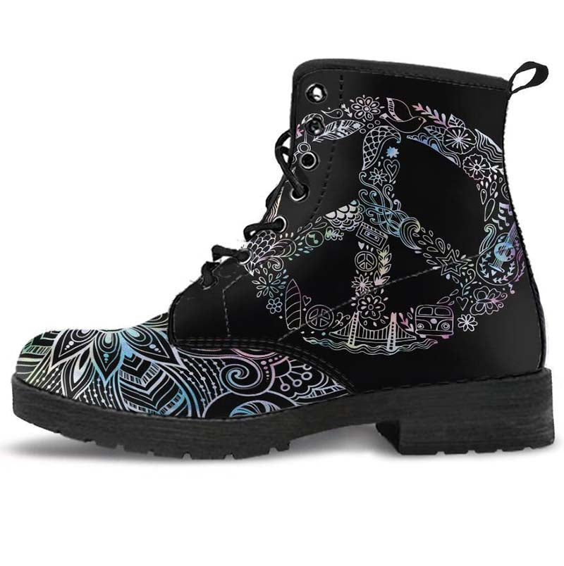 Peace Mandala Black