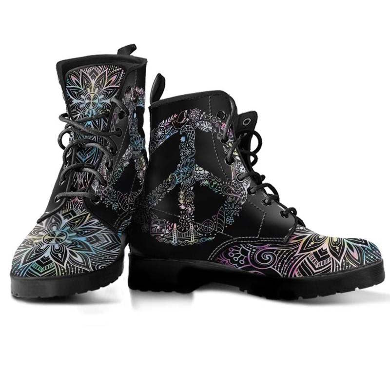 Peace Mandala Black