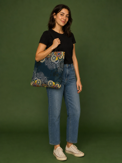 Henna Flower Tote
