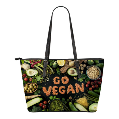 Go Vegan Small Leather Tote
