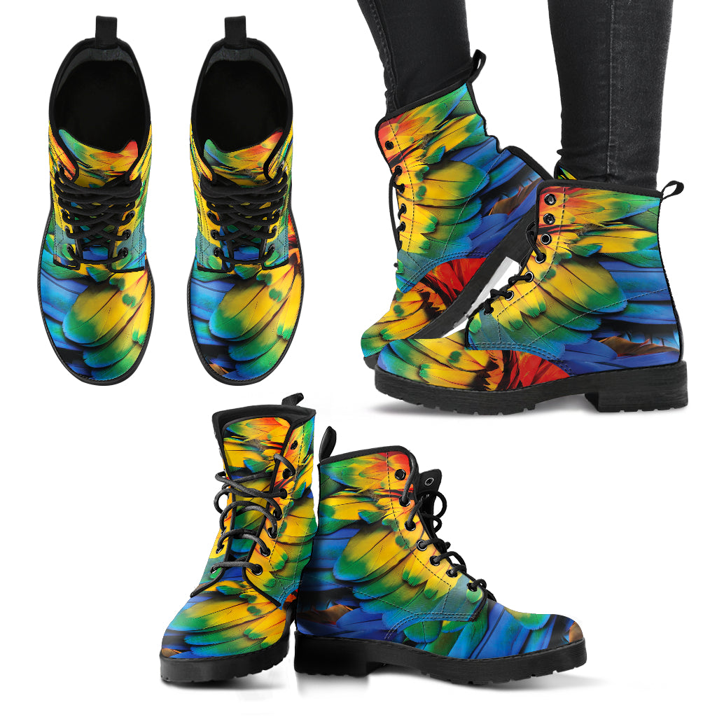 Colorful Feather Boots