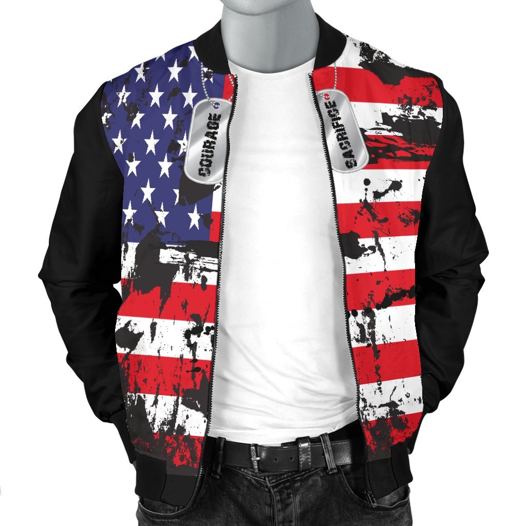 American Flag Dog Tag