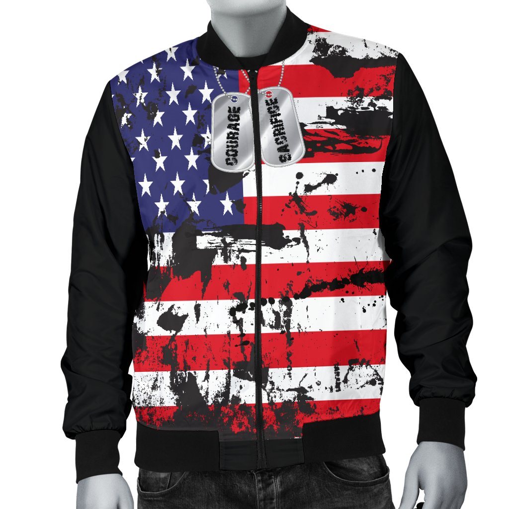 American Flag Dog Tag