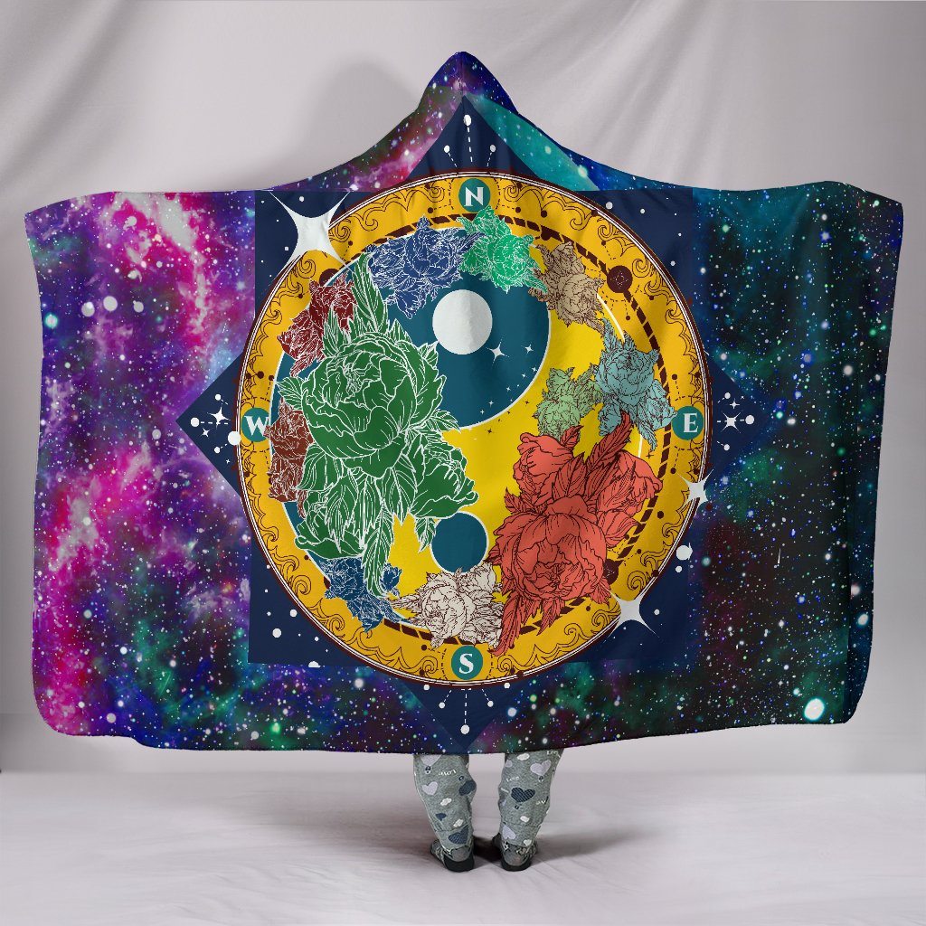 Blanket Hoodie - Galaxy Yoga Yin Yang