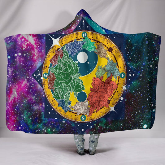 Blanket Hoodie - Galaxy Yoga Yin Yang