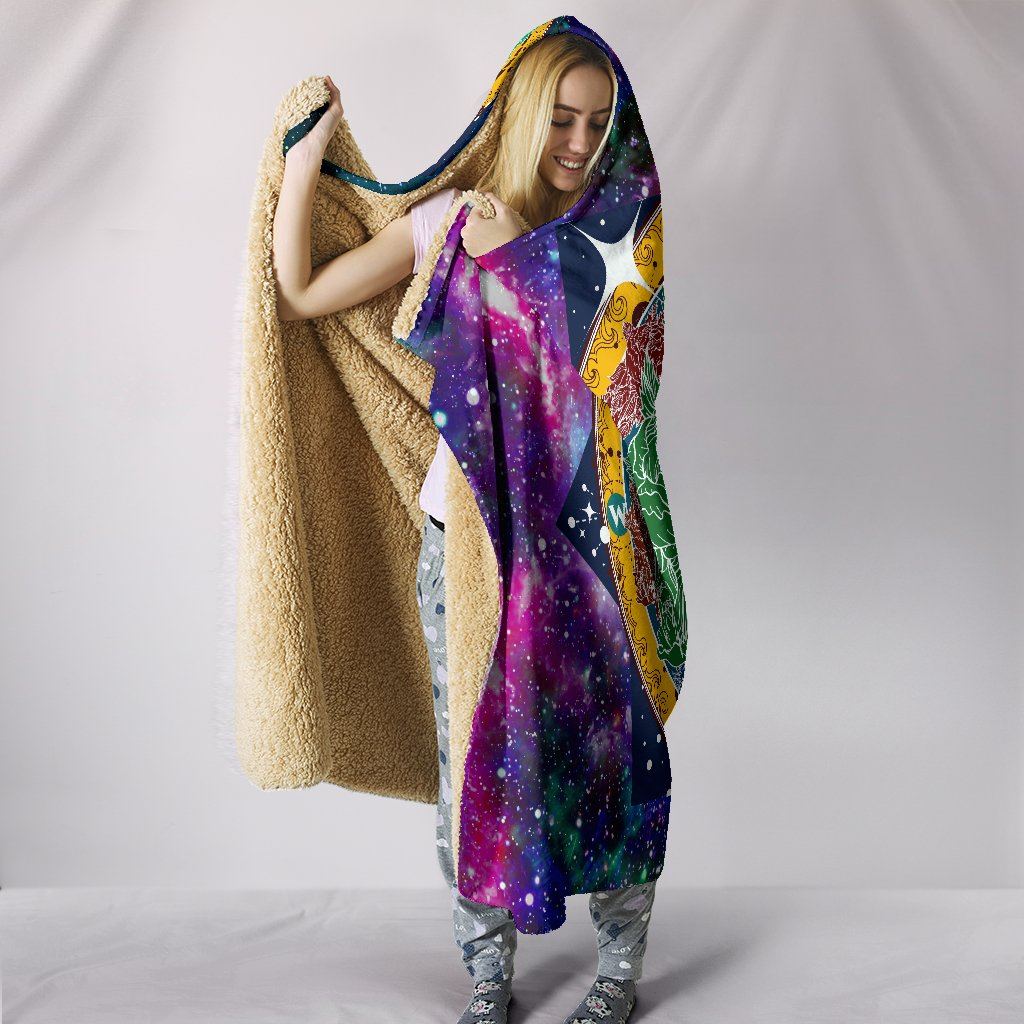 Blanket Hoodie - Galaxy Yoga Yin Yang
