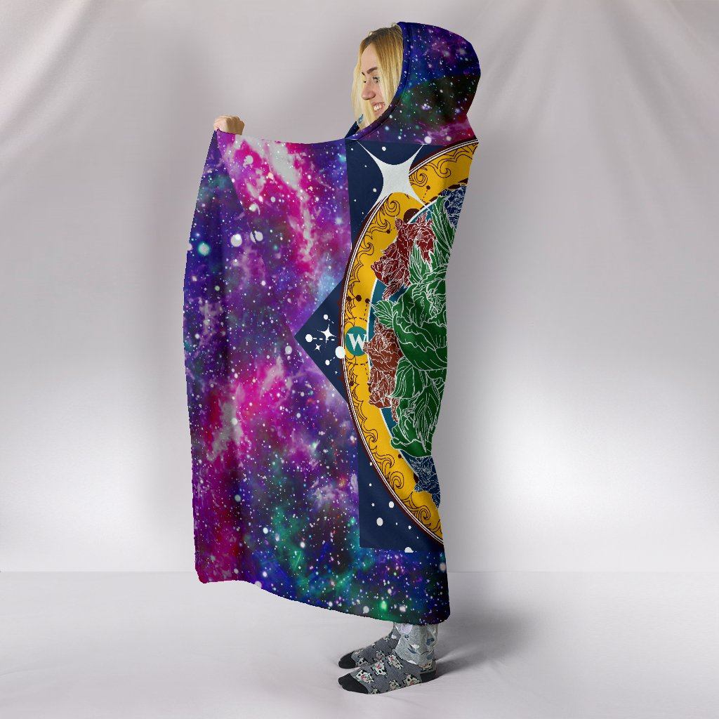 Blanket Hoodie - Galaxy Yoga Yin Yang