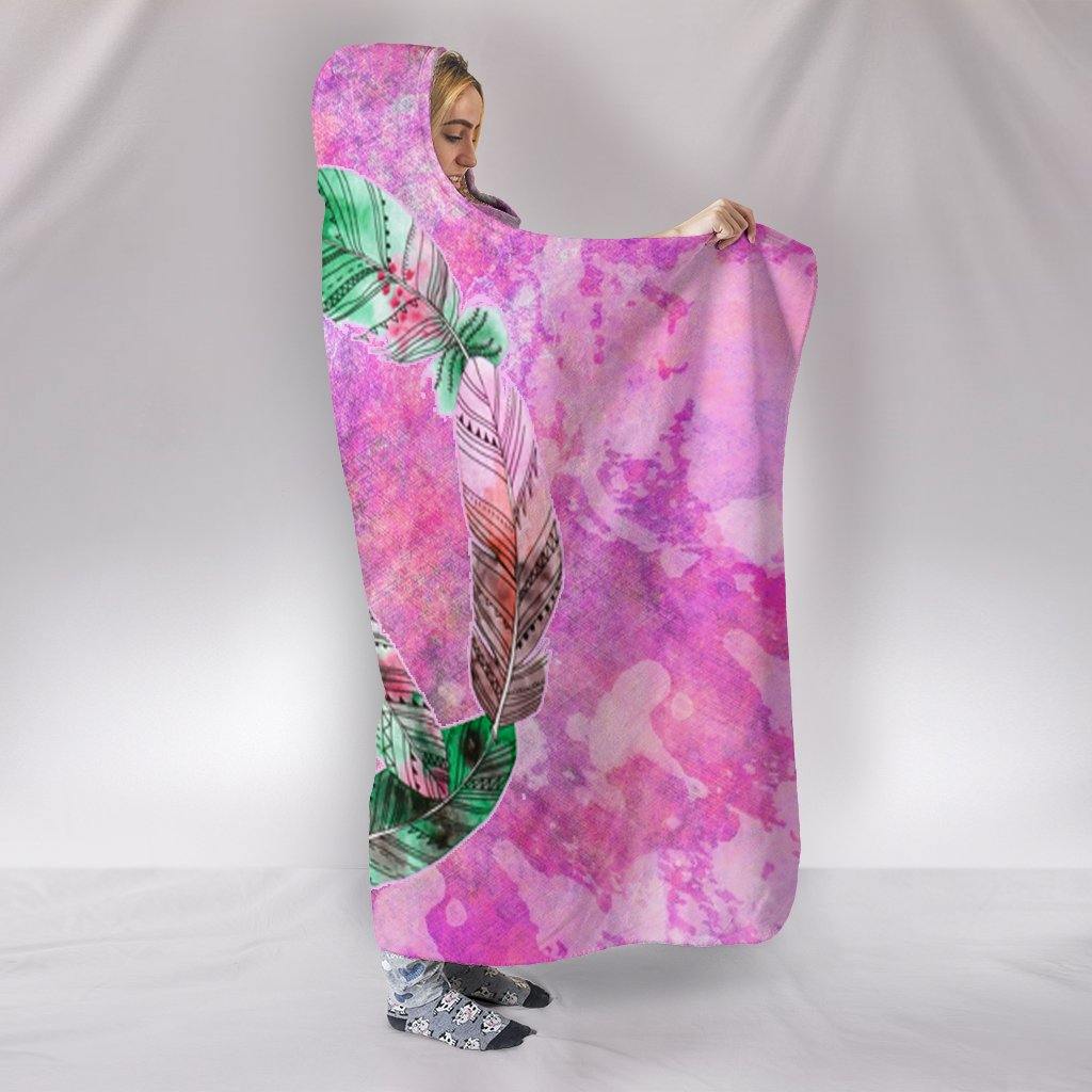 Blanket Hoodie - Peace Bohemian Pink