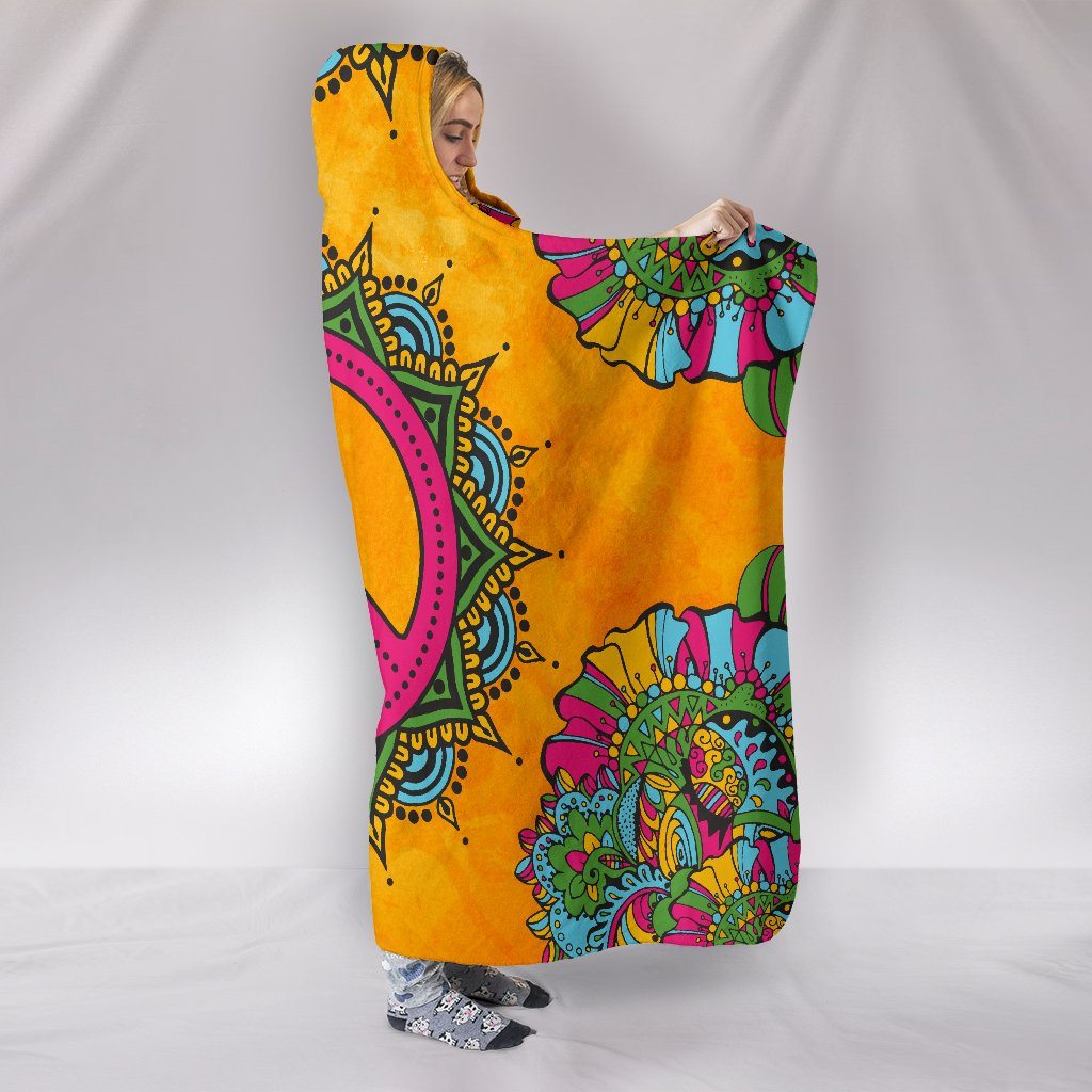 Blanket Hoodie - Peace Orange