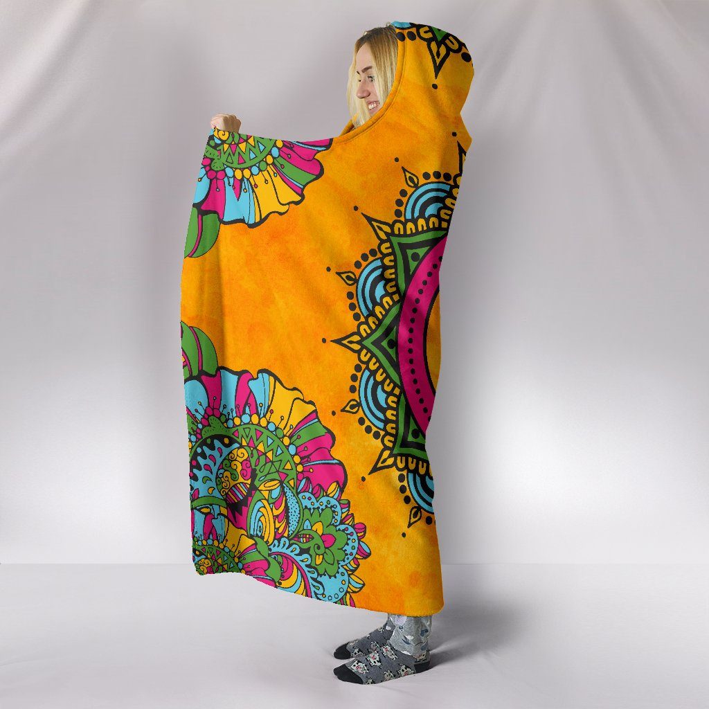 Blanket Hoodie - Peace Orange