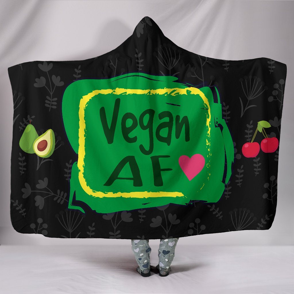 Blanket Hoodie - Vegan AF For Healthy Vegans