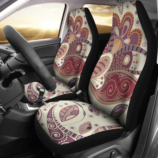 Car Seat Cover - Abstract Floral Canvas