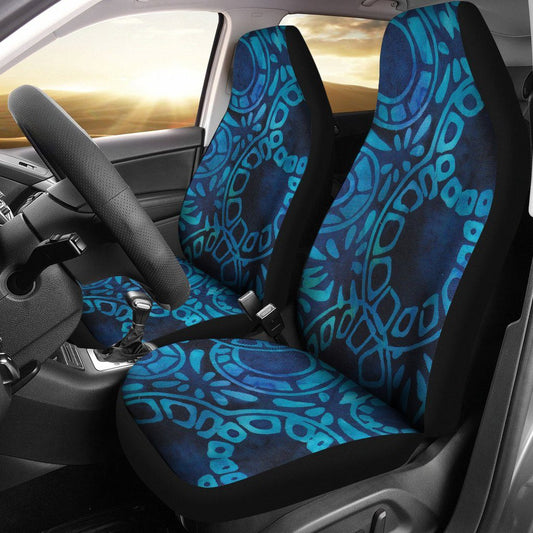 Car Seat Cover - Batik Cool Blue