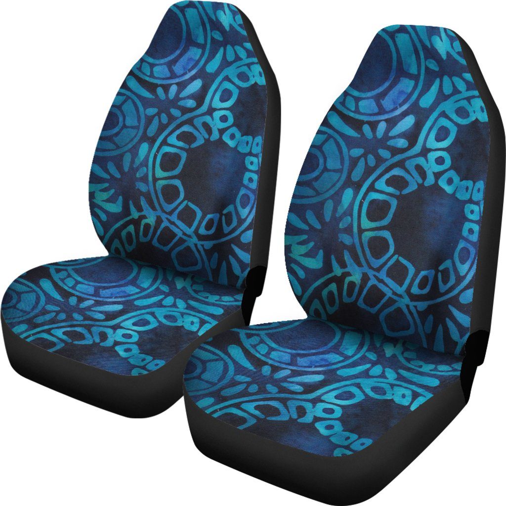 Car Seat Cover - Batik Cool Blue