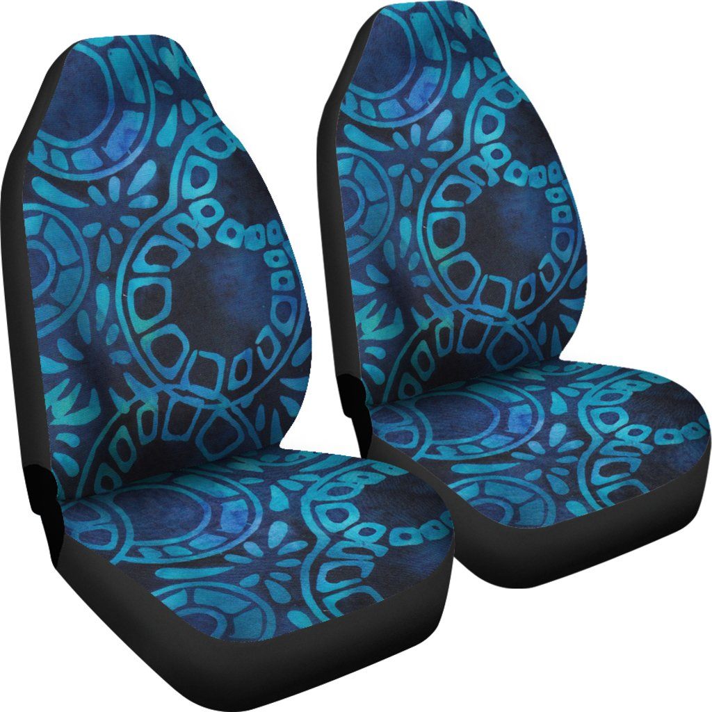 Car Seat Cover - Batik Cool Blue