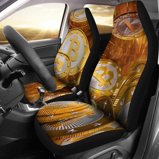 Car Seat Cover - Bitcoin