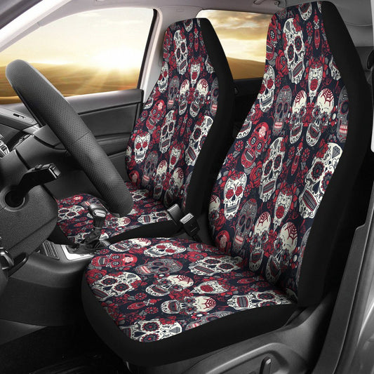 Car Seat Cover - Calavera Skull