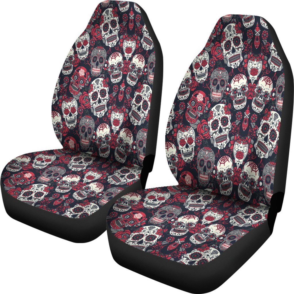 Car Seat Cover - Calavera Skull