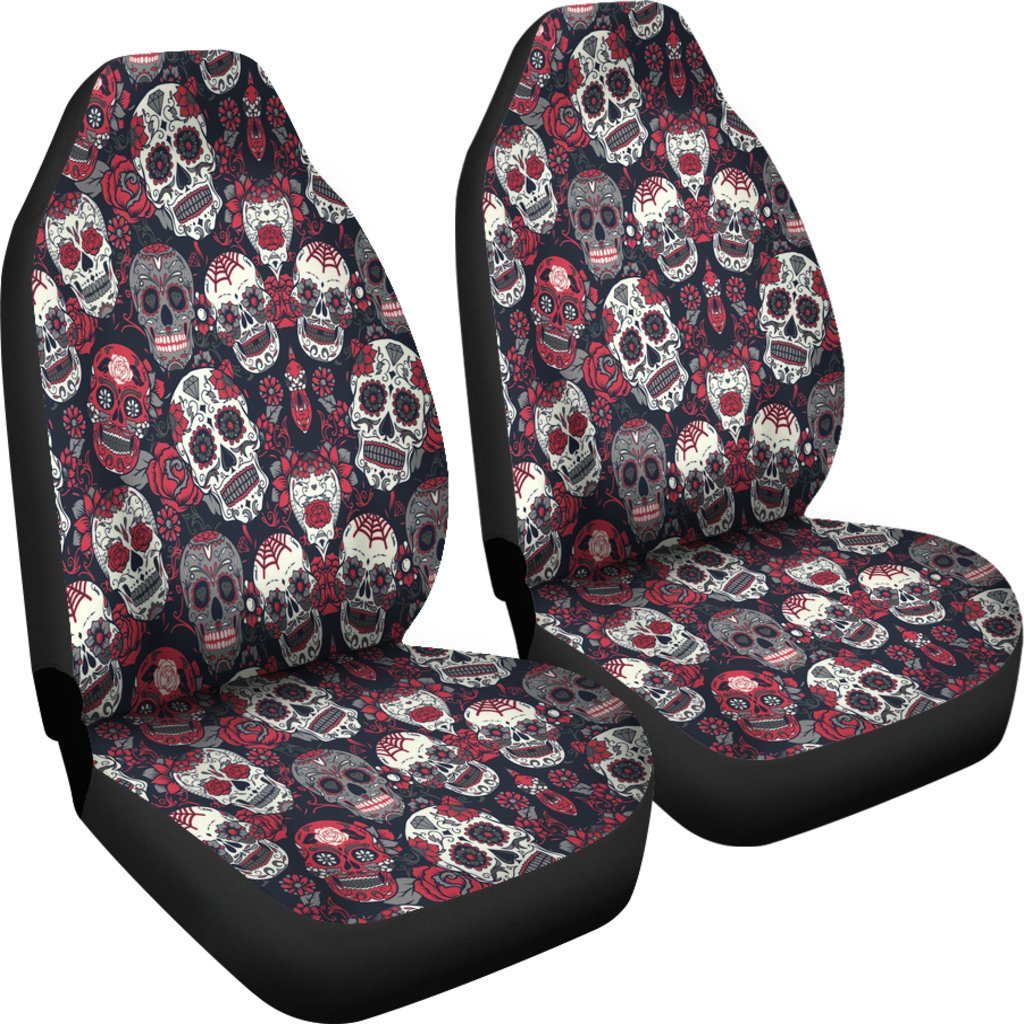 Car Seat Cover - Calavera Skull