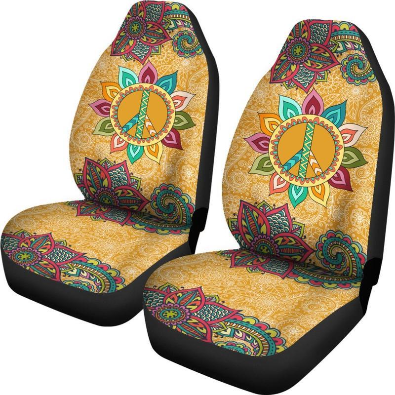 Car Seat Cover - Peace Mandala Seat Covers