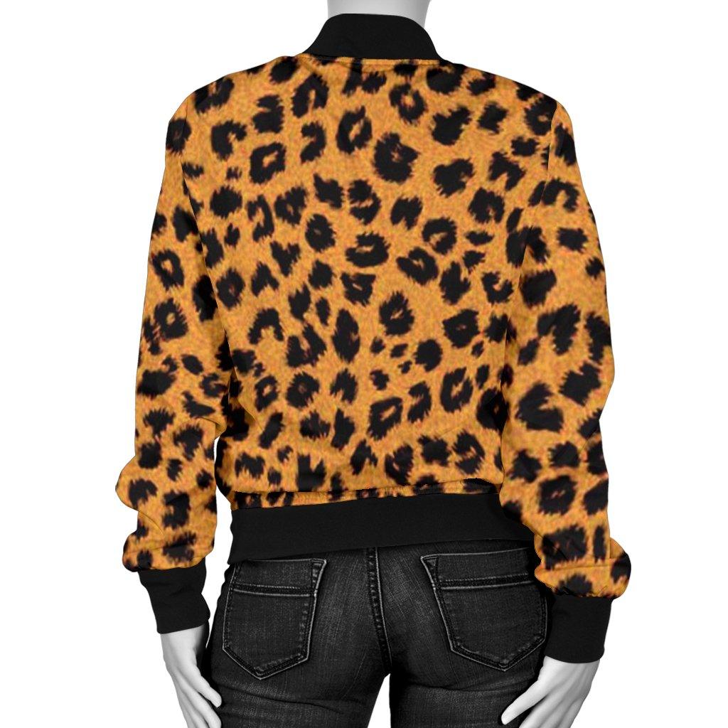 Cheetah Womens Bomber Jacket