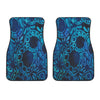 Cool Blue Batik Front Car Mats