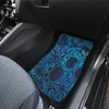 Cool Blue Batik Front Car Mats