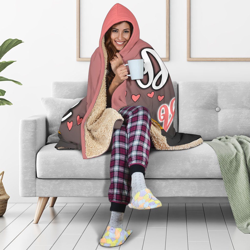 Dogs Need Valentines Hooded Blanket