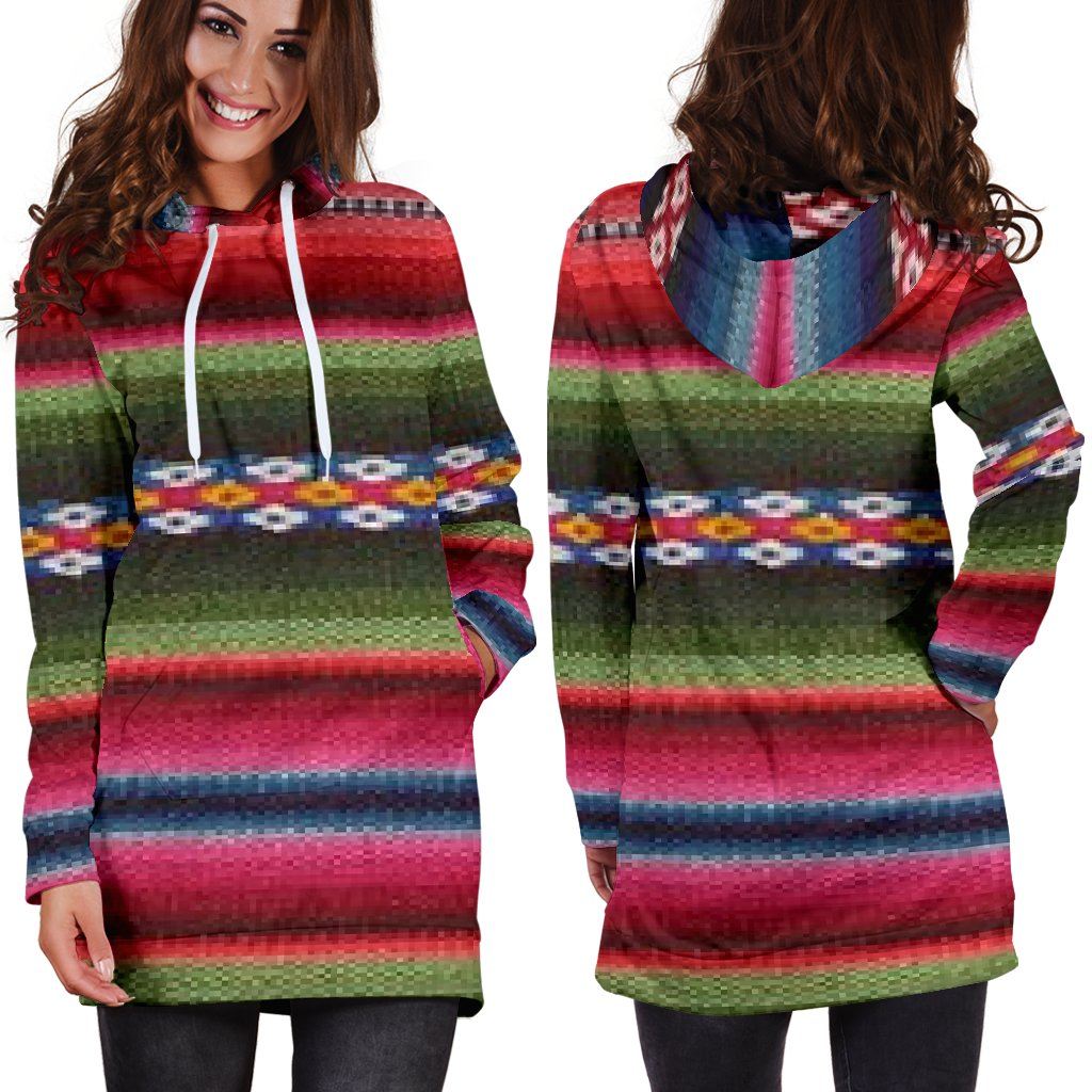 Dress Hoodie - Aztec Red Green