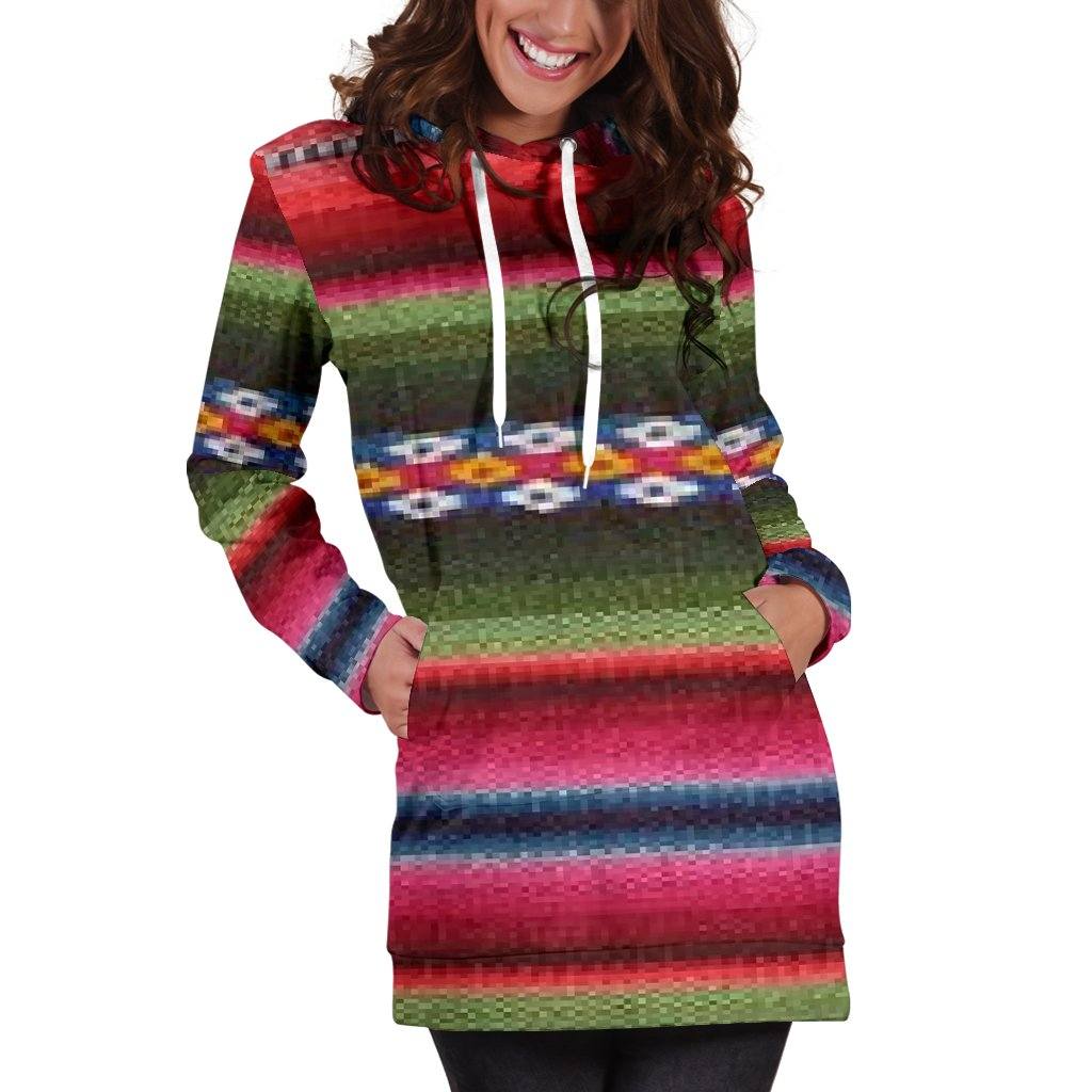 Dress Hoodie - Aztec Red Green
