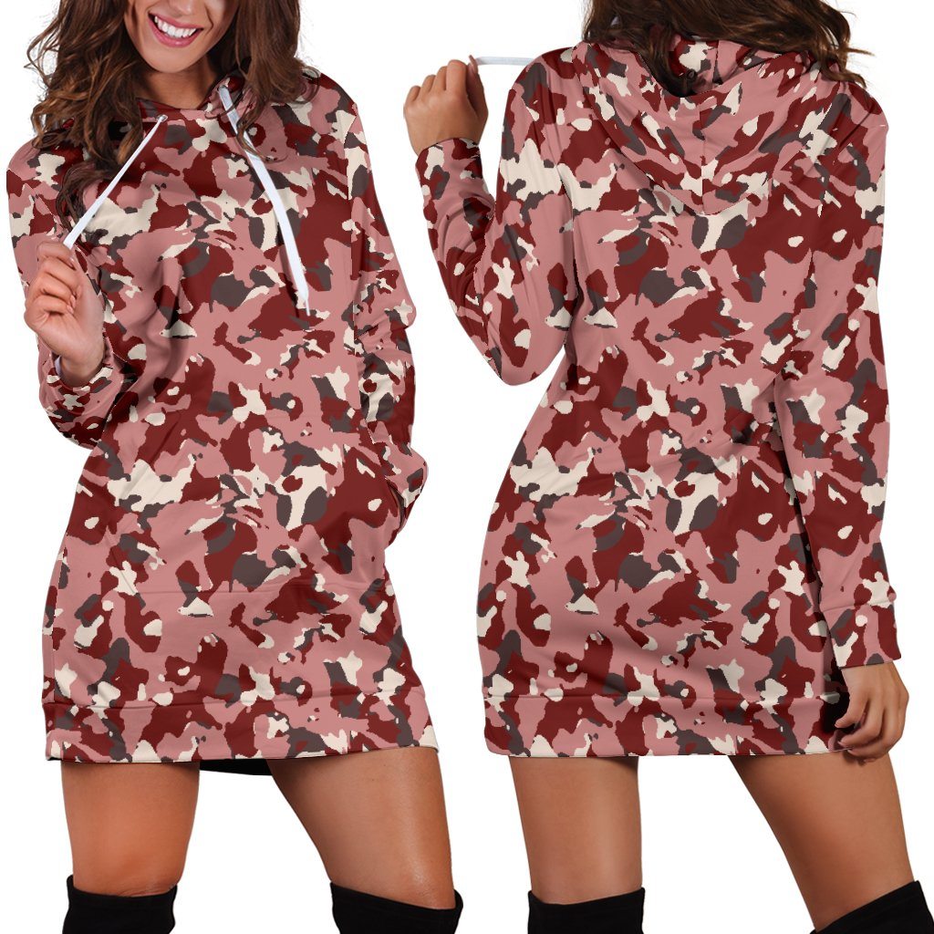 Dress Hoodie - Camouflage Red