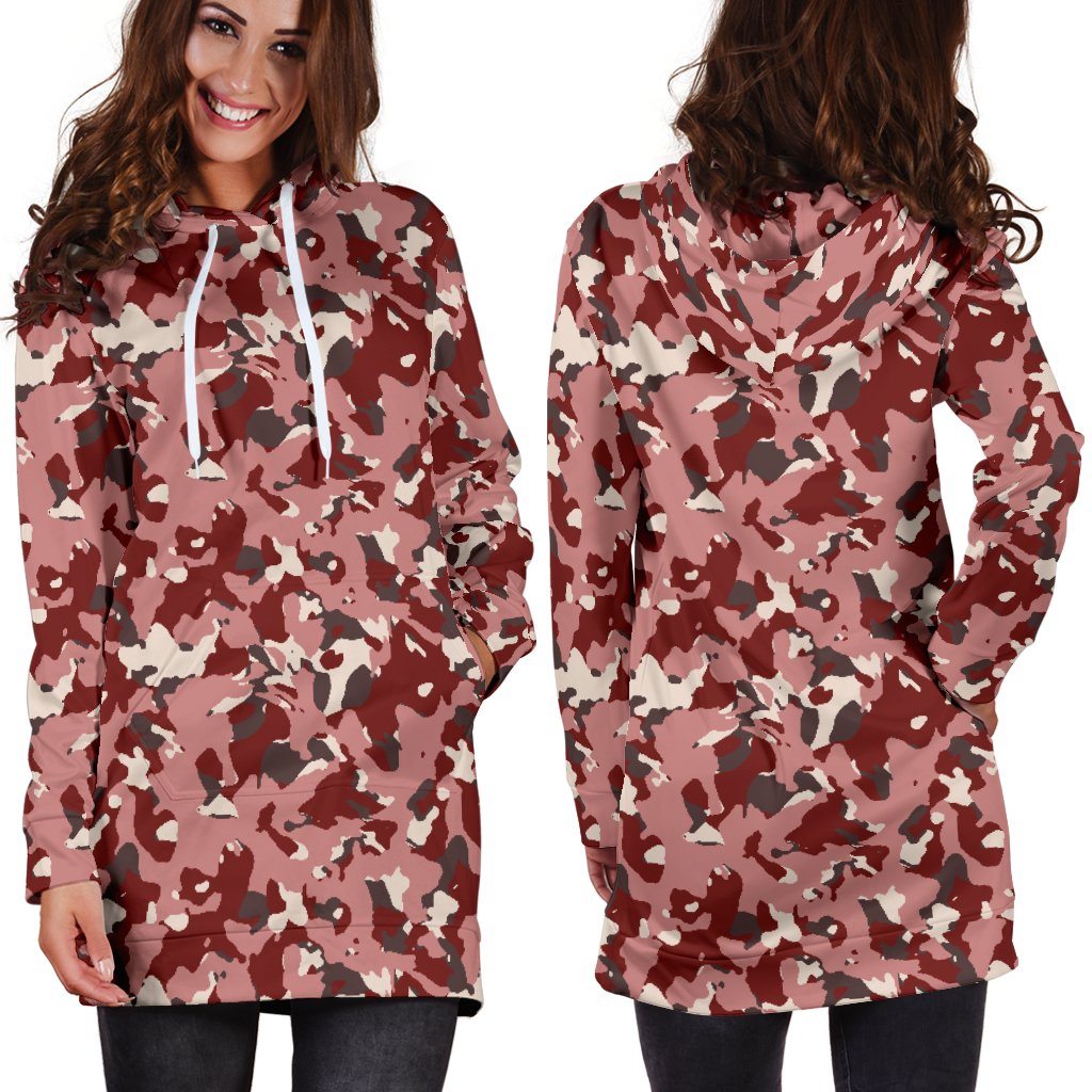 Dress Hoodie - Camouflage Red
