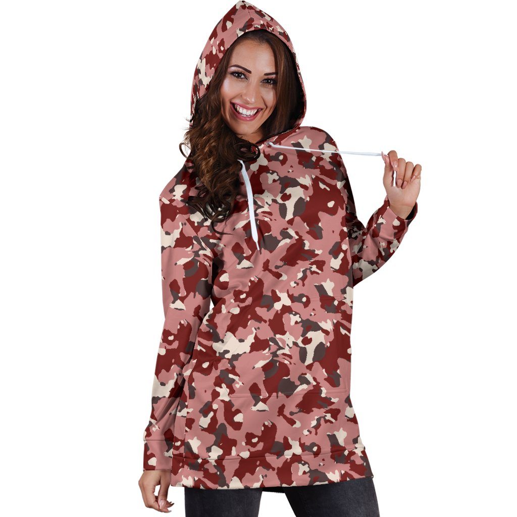 Dress Hoodie - Camouflage Red