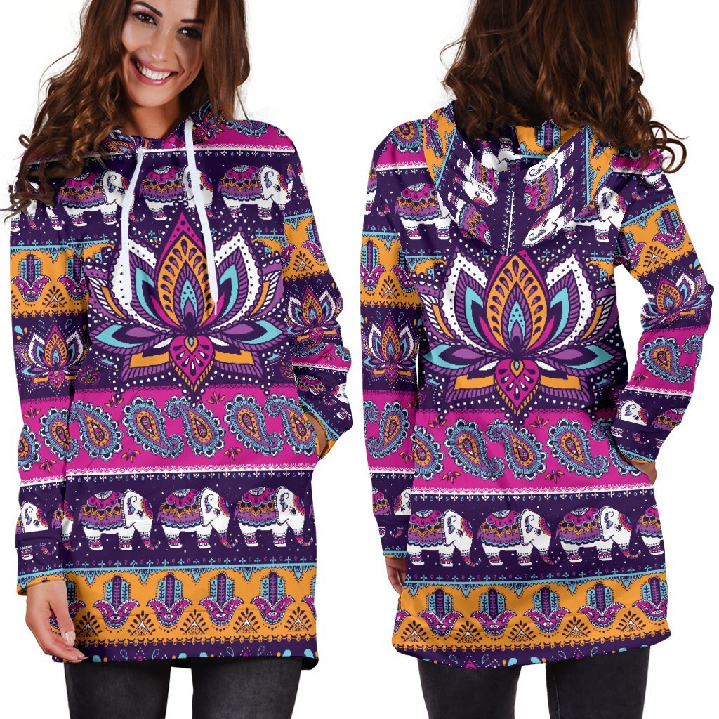 Dress Hoodie - Colorful Lotus