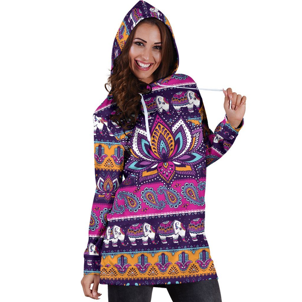 Dress Hoodie - Colorful Lotus