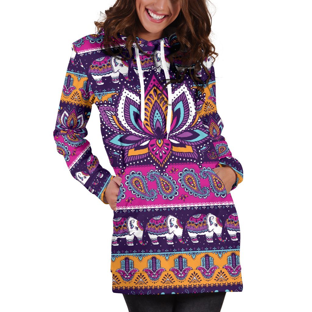 Dress Hoodie - Colorful Lotus