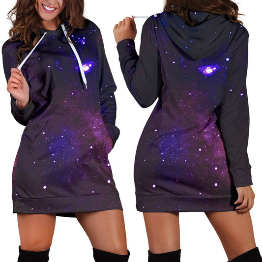 Dress Hoodie - Galaxy Dark Purple