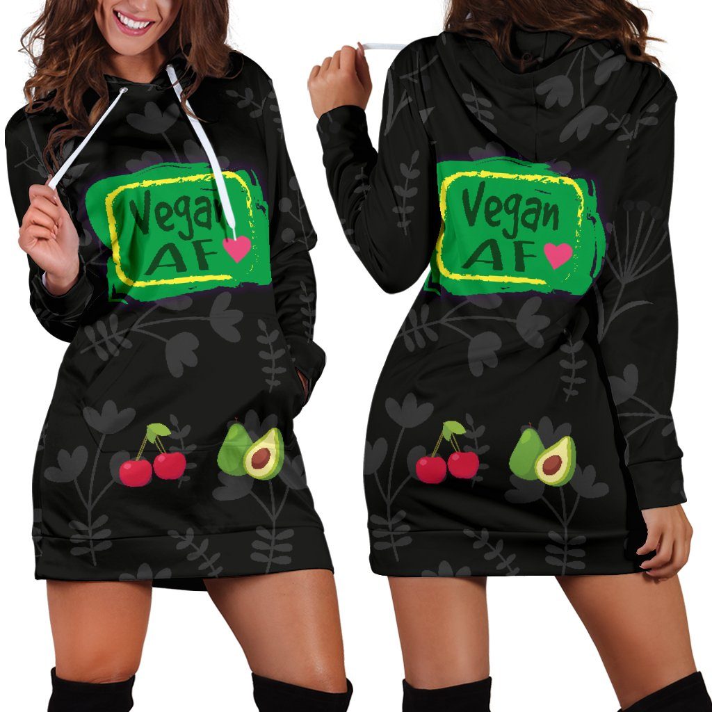 Dress Hoodie - Vegan AF For Healthy Vegans