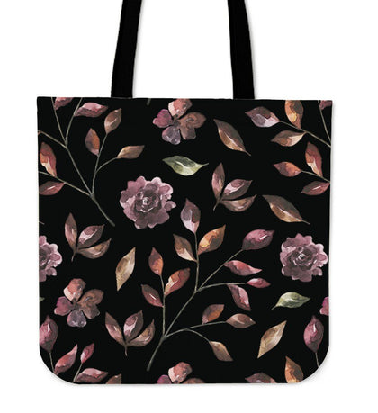 Flower Hand Painted Cloth Tote Bag