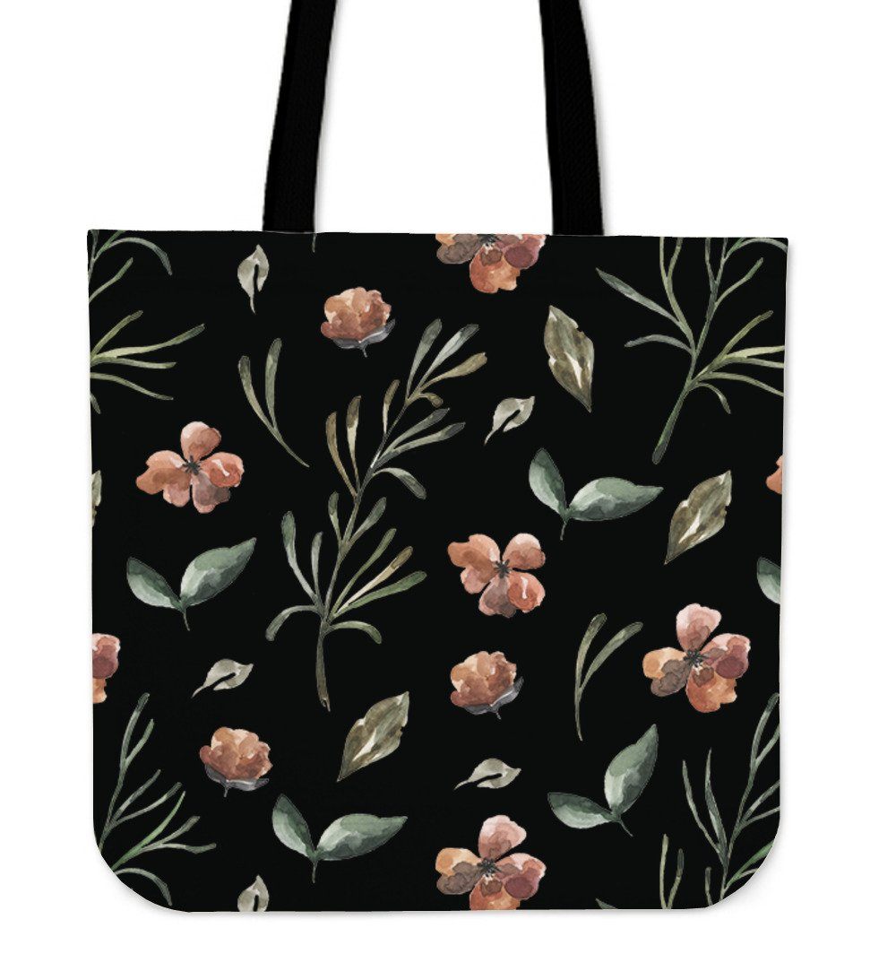 Flower Hand Painted Cloth Tote Bag