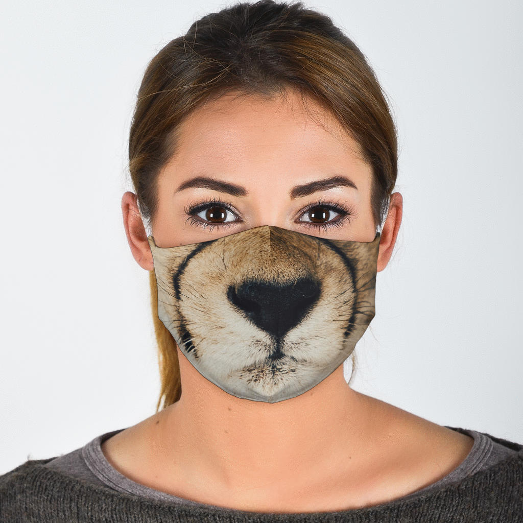 Cheetah Cub Face Mask