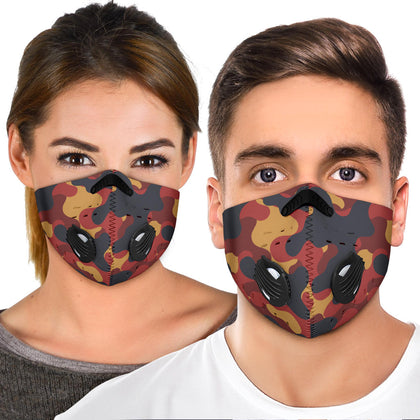 Red Camo Premium Mask